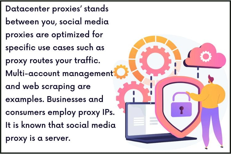 Social media proxies function