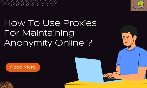 How To Use Proxies For Maintaining Anonymity Online ?