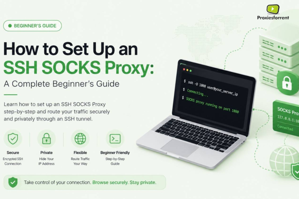 how to set up an SSH Socks proxy