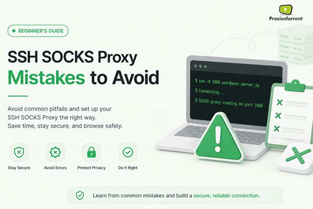 SSH Socks Proxy Mistakes to avoid