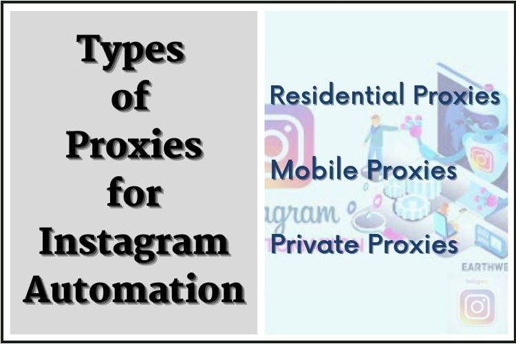 Types of proxies for instagram automation