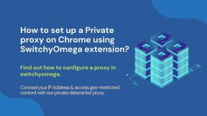 How to setup private proxy on switchyomega