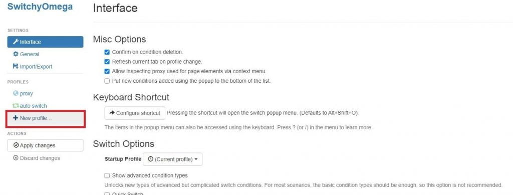 Step-2 How to Set Up switchyomega proxy