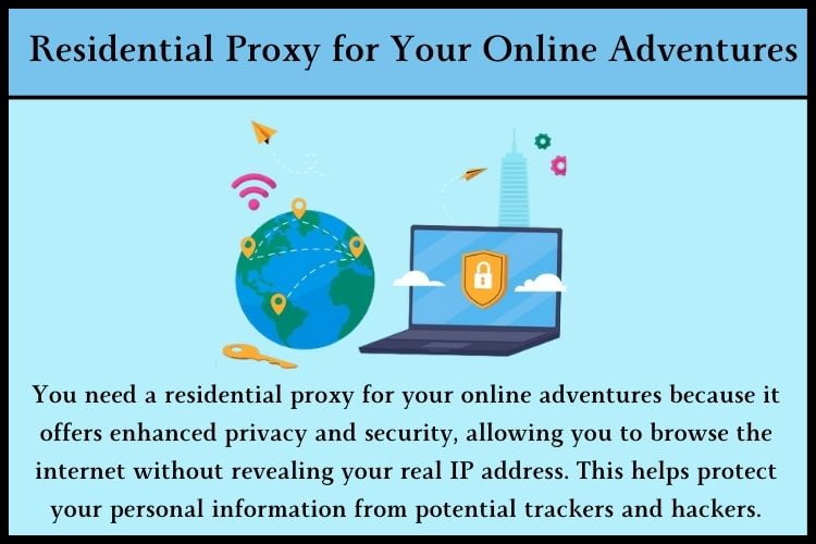 A residential proxy also enables you to access geo-restricted content and websites
