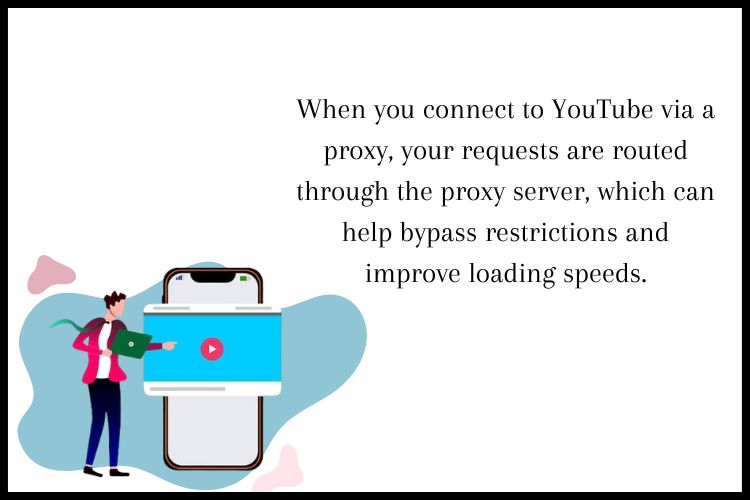 A YouTube proxy acts as an intermediary between your device and the YouTube servers