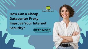 Datacenter proxies act as a secure middleman between your computer and the internet.