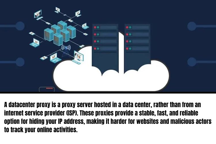 A datacenter proxy is a proxy server hosted in a data center, rather than from an internet service provider (ISP)